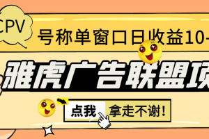 (2976期)外面收费1980 雅虎广告联盟CPV全自动挂机项目 单窗口日入10-20+(脚本+指导)