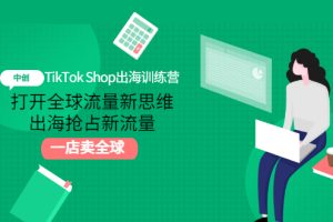 (2973期)TikTok Shop出海训练营:打开全球流量新思维,出海抢占新流量,一店卖全球