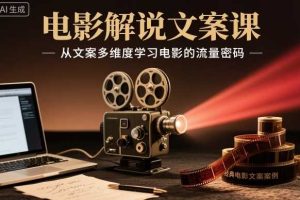 电影解说文案课，从文案多维度学习电影的流量密码
