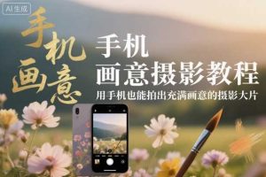 手机画意摄影教程,用手机也能拍出充满画意的摄影大片