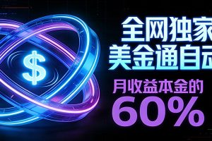 保本+躺赚60% | 美金合约,全网独一份的稳赚选择
