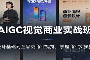 AIGC视觉商业实战班:从设计基础到全品类商业视觉,掌握商业实操技能