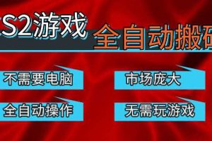 热门游戏国内交易平台自动捡漏賺米，不耗费时间，包教包会，手机即可完成全部操作，日入300+稳定副业【揭秘】