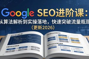 （18048期）Google SEO进阶课：从算法解析到实操落地，快速突破流量瓶颈（更新2026）