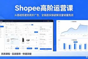 (18499期)Shopee高阶运营课-2026年5月更新,从基础搭建到高阶广告,全链路实操破解流量销量瓶颈