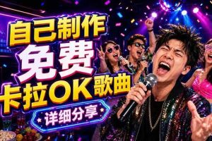 (18610期)免费卡拉OK歌曲制作全攻略:音轨分离字幕制作,零基础快速做出专业K歌视频