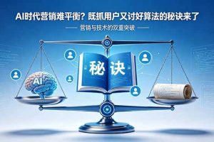 (18600期)AI时代营销难平衡?既抓用户又讨好算法的秘诀来了【原创双语字幕】