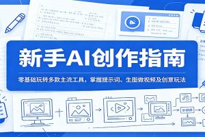 新手AI创作指南:零基础玩转多款主流工具,掌握提示词、生图做视频及创意玩法
