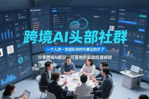 跨境AI头部社群,一个人顶一支团队的时代真正的开始了,分享跨境AI前沿,可落地的实战经验(更新6月19日)